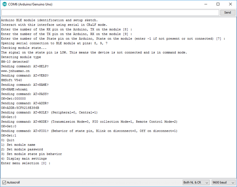 HM-10 or CC41-A module? Automatic Arduino BLE module identification ...